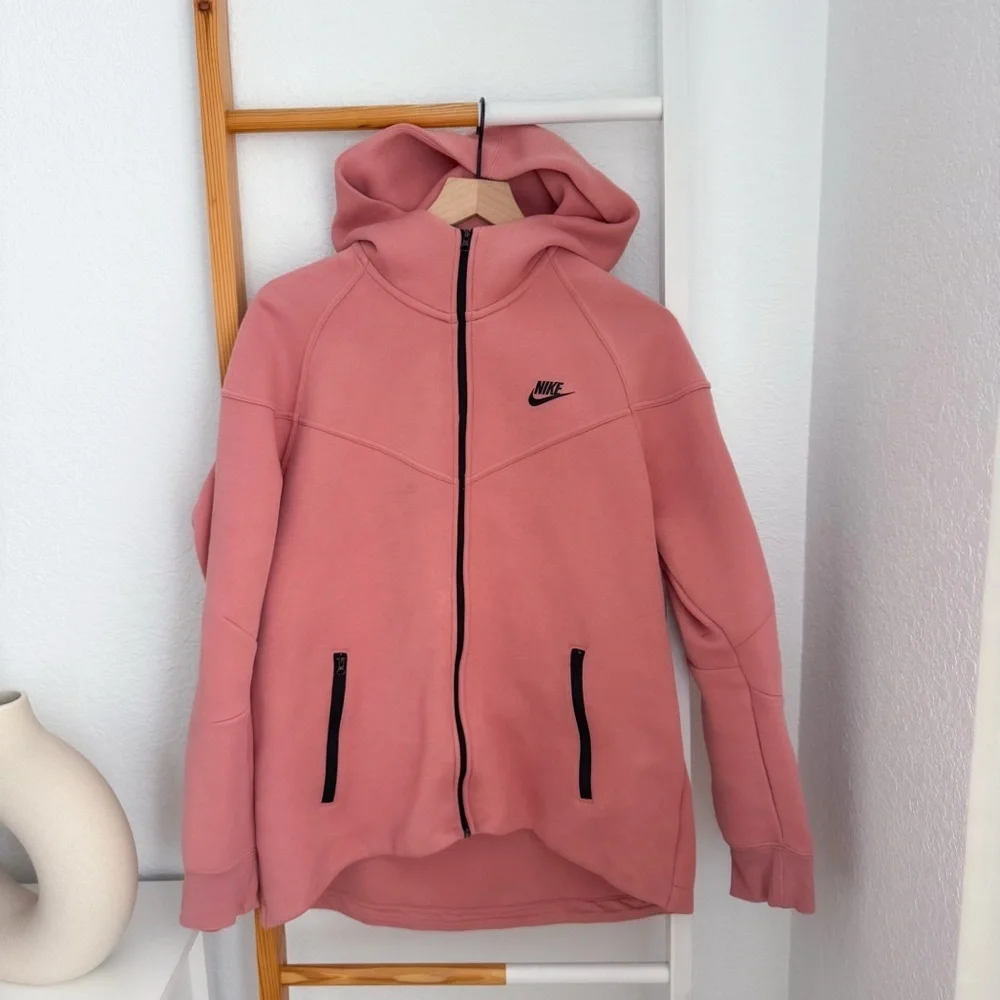Nike Sportswear Tech Fleece Windrunner Zip Up Sweatshirt Pink
